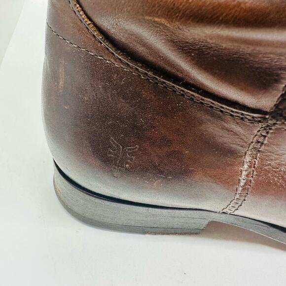 Vintage Frye Melissa Button Cognac Tall Riding Boots size 7 - Picture 10 of 11